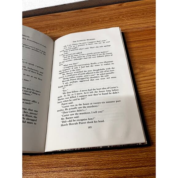 Agatha Christie Mystery Collection Lot of 3 Hardcovers Ex-Library Leatherette - Picture 13 of 16